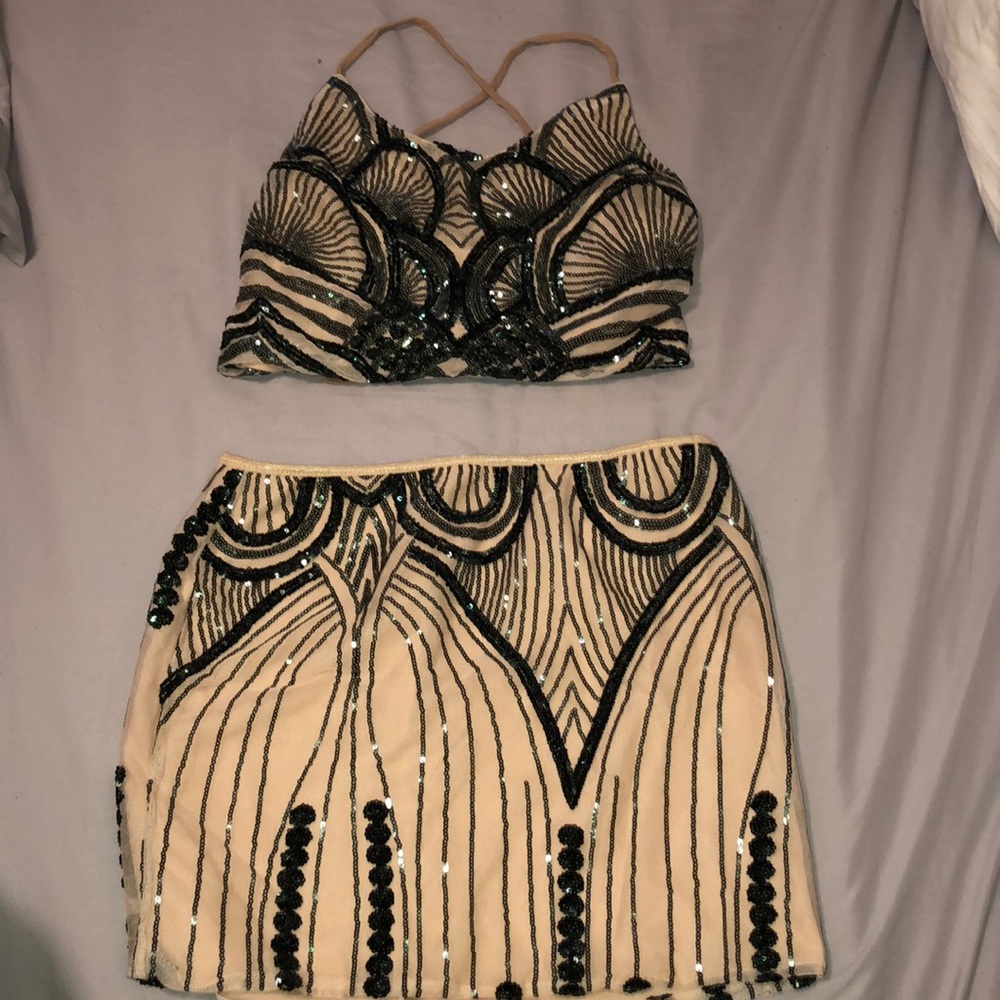 Top and skirt set
